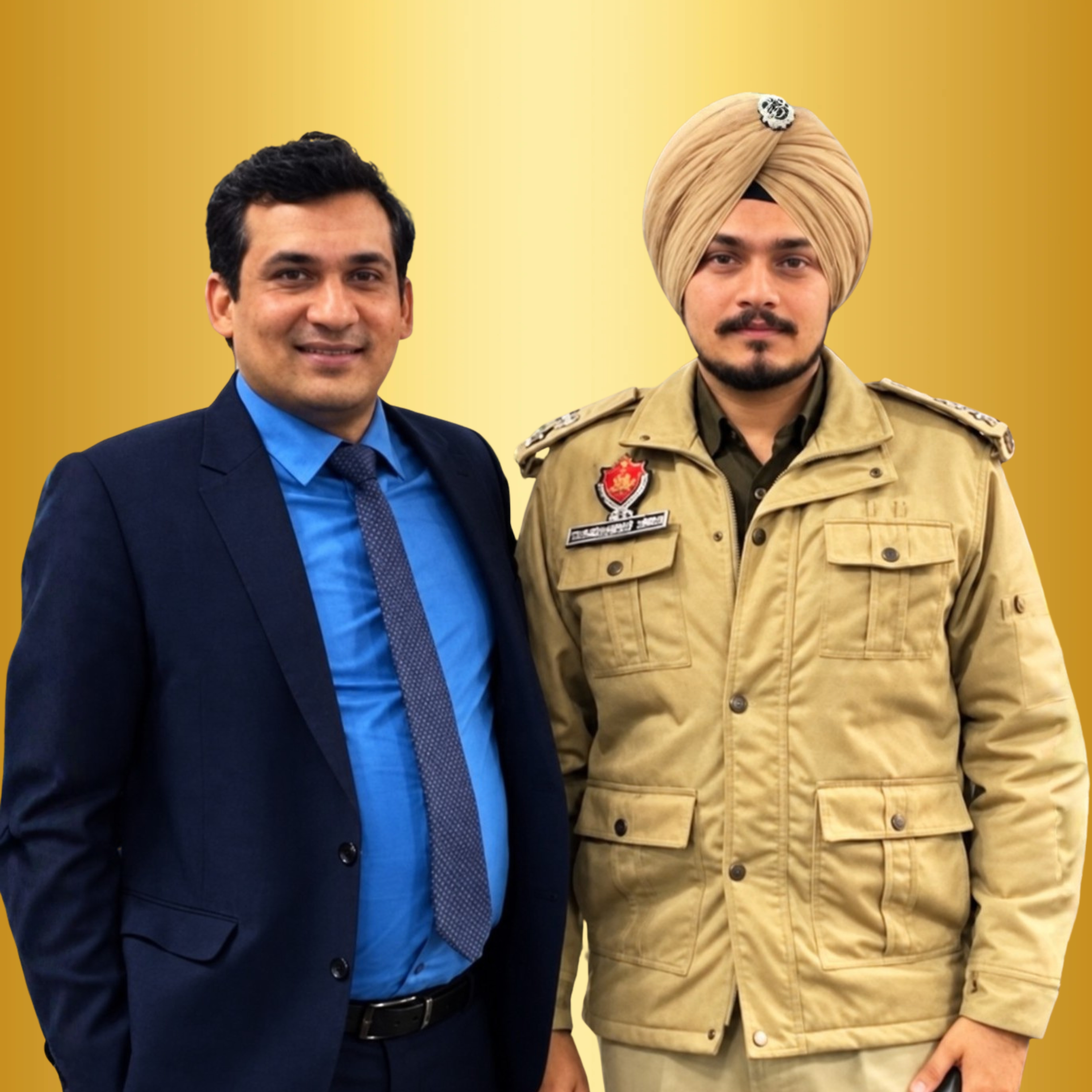 Khushmanpreet Singh, Punjab Police SI selected with CBL, with Chetan Sir