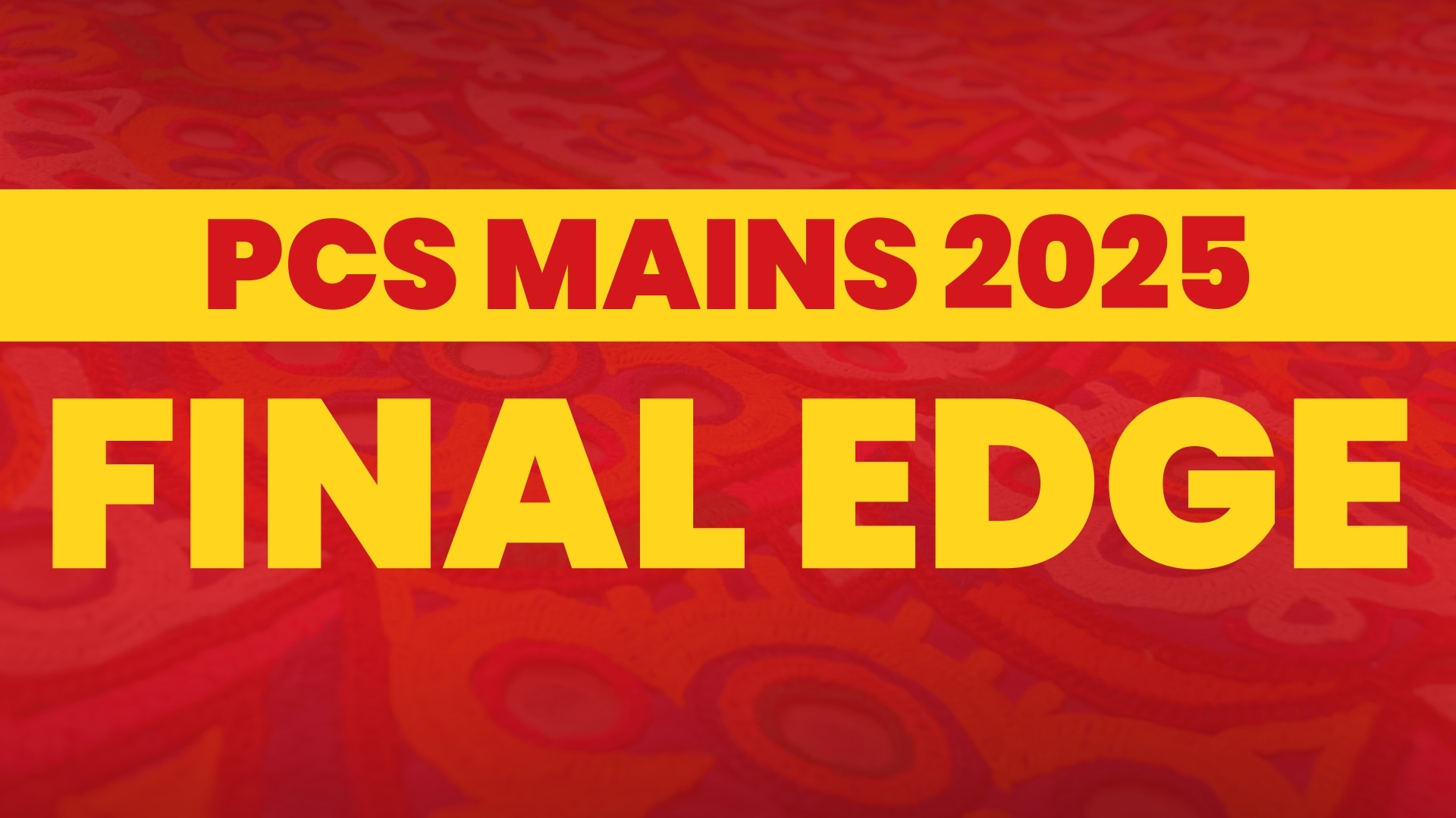 Comprehensive Course